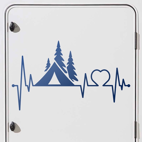 Stickers camping-car: Électrocampingramme