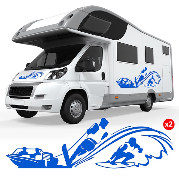 Stickers camping-car: Sports aquatiques