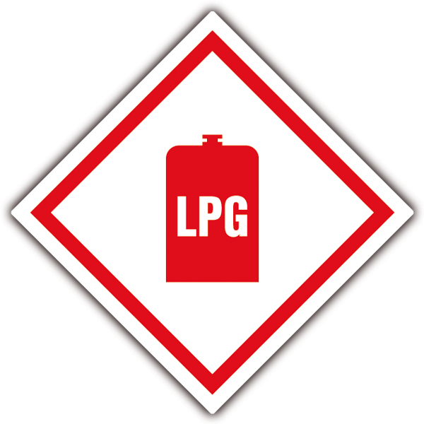 Stickers camping-car: Symboles Danger LPG