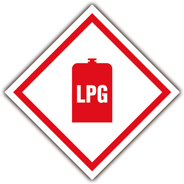 Stickers camping-car: Symboles Danger LPG