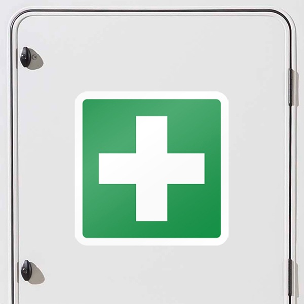 Autocollants: Symbole Premiers soins