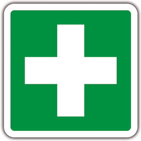 Stickers camping-car: Symbole Premiers soins