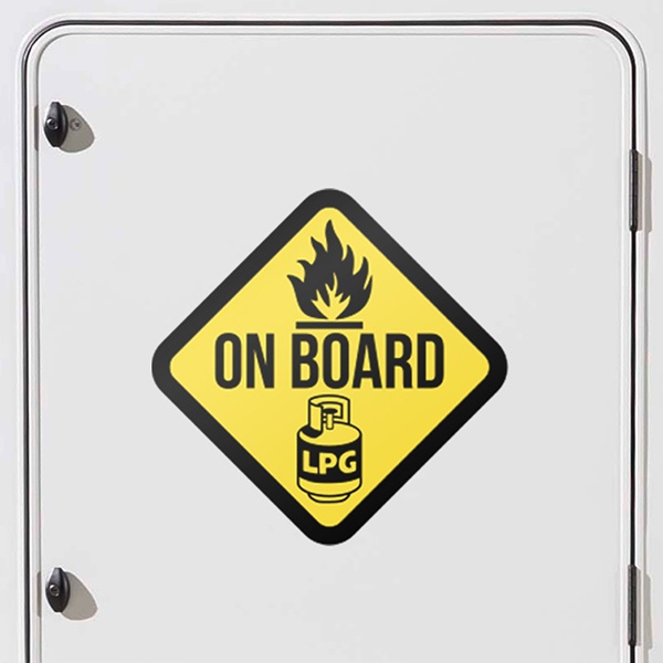Autocollants: Symboles LPG à bord