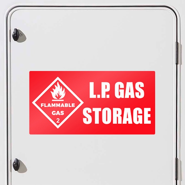 Autocollants: LP GAS Storage