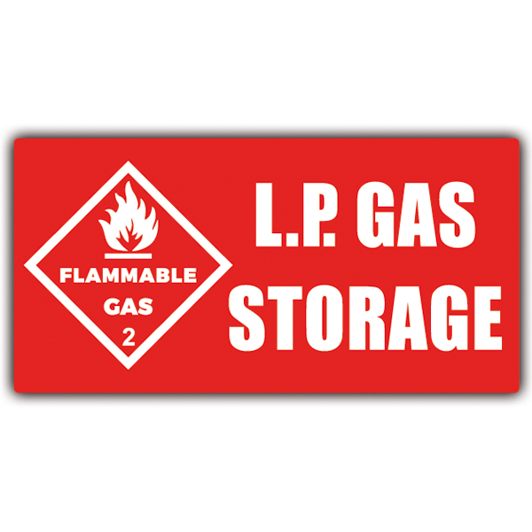 Stickers camping-car: LP GAS Storage