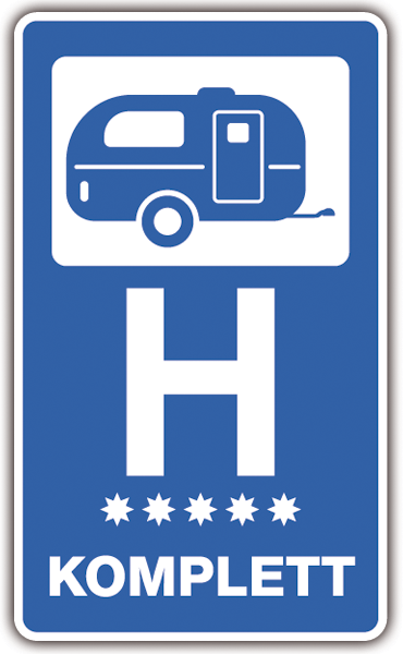 Stickers camping-car: Hôtel Komplett