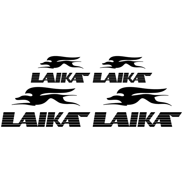Stickers camping-car: Kit d'autocollants Laika