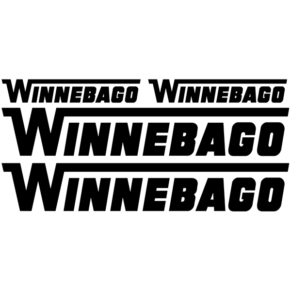 Stickers camping-car: Set d'autocollants Winnebago