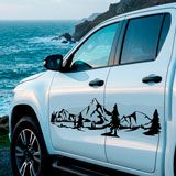 Stickers camping-car: Paysage de montagne 13
