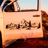 Stickers camping-car: Paysage de montagne 16