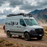 Stickers camping-car: Paysage de montagne 17