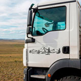 Stickers camping-car: Paysage de montagne 24