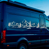 Stickers camping-car: Paysage de montagne 25