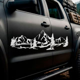 Stickers camping-car: Paysage de montagne 28