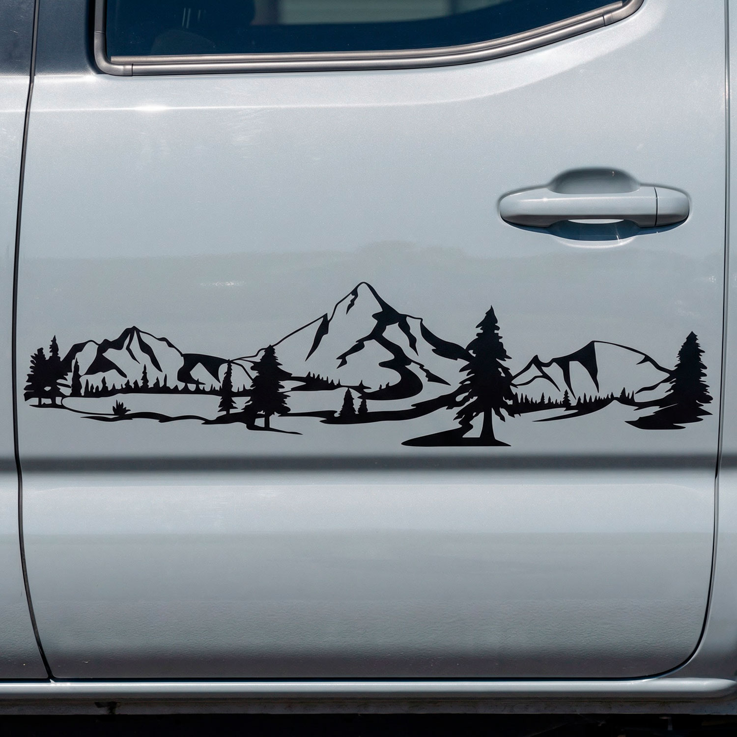 Stickers camping-car: Paysage de montagne