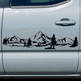 Stickers camping-car: Paysage de montagne 4