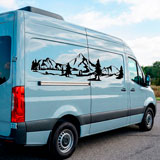 Stickers camping-car: Paysage de montagne 7