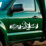 Stickers camping-car: Paysage de montagne 9