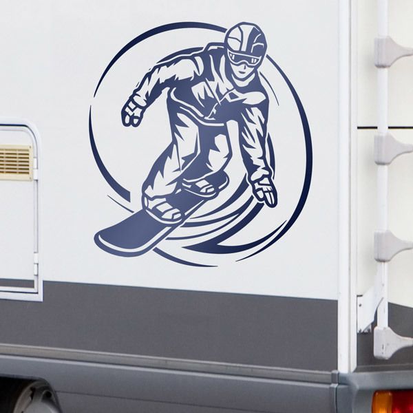 Autocollants: Rider de snowboard