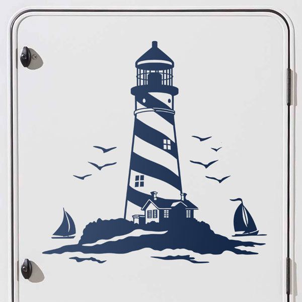 Stickers camping-car: Phare de la Mer