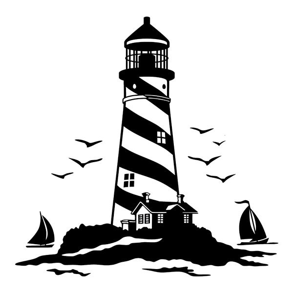 Stickers camping-car: Phare de la Mer