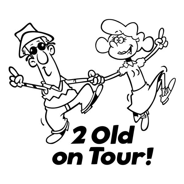 Autocollants: 2 Old on Tour!