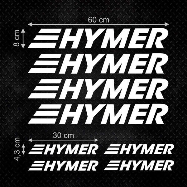 Autocollants: Kit 8X Hymer