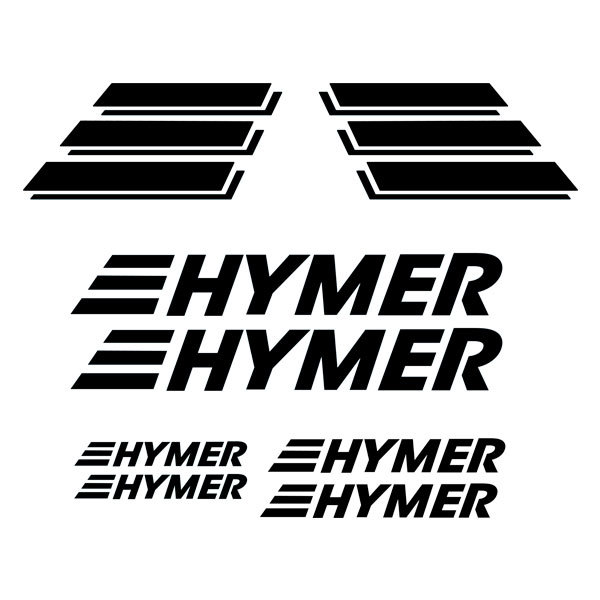 Stickers camping-car: 12X Hymer