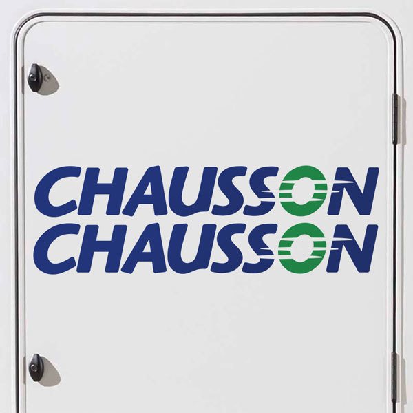 Set de 2 autocollants Chausson 0