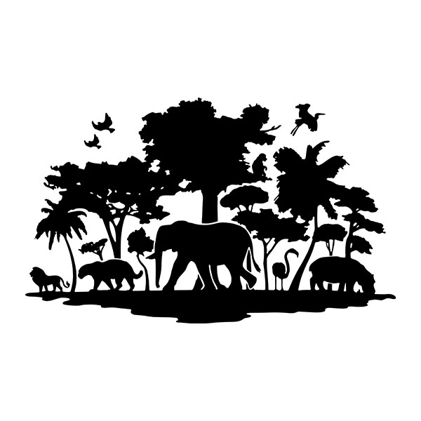 Stickers camping-car: Forêt tropicale africaine