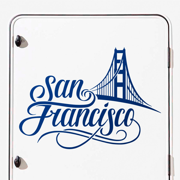 Stickers camping-car: San francisco Golden Gate