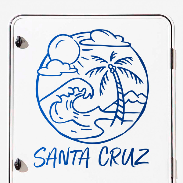 Stickers camping-car: Plage de Santa Cruz