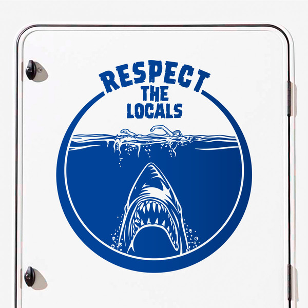 Stickers camping-car: Respect the locals 2