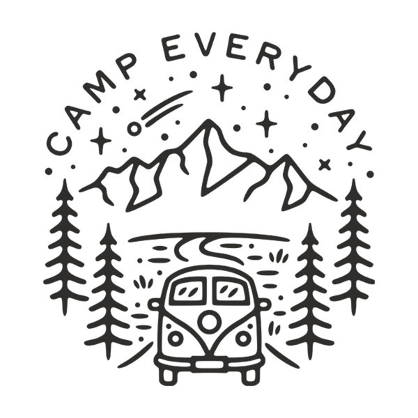 Stickers camping-car: Camp Everyday