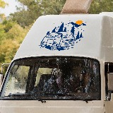 Stickers camping-car: Caravane du crépuscule 2