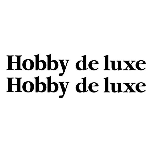 Stickers camping-car: Hobby de luxe
