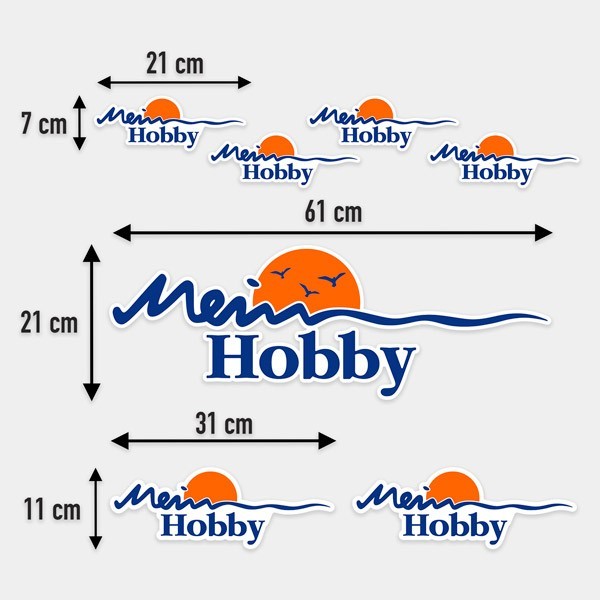 Stickers camping-car: Kit Hobby soleil