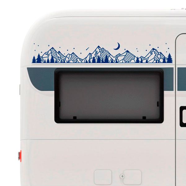 Stickers camping-car: Paysage Montagnard 3