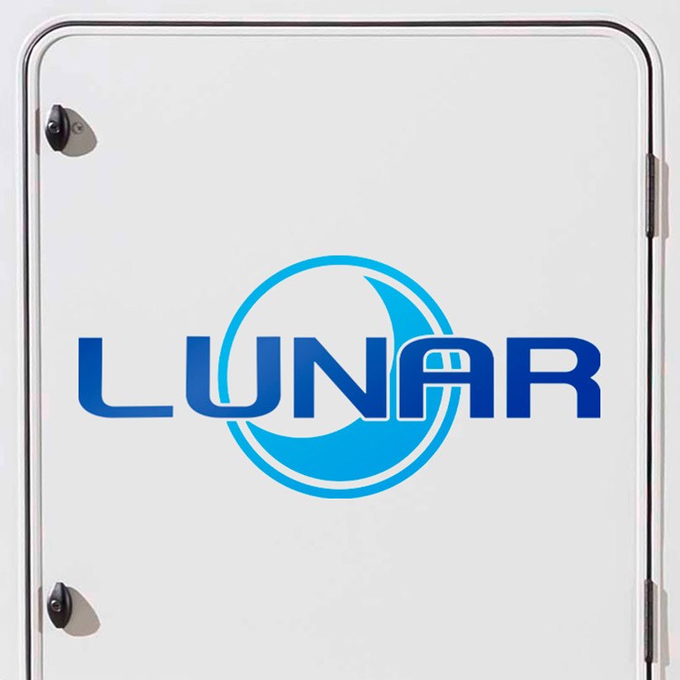 Stickers camping-car: Autocollant Logo Lunar pour Caravane