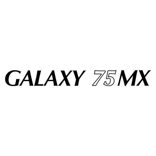 Stickers camping-car: Autocollant pour camping-car Pilote Galaxy 75MX