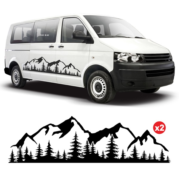 Stickers camping-car: 2x Pic Aneto 