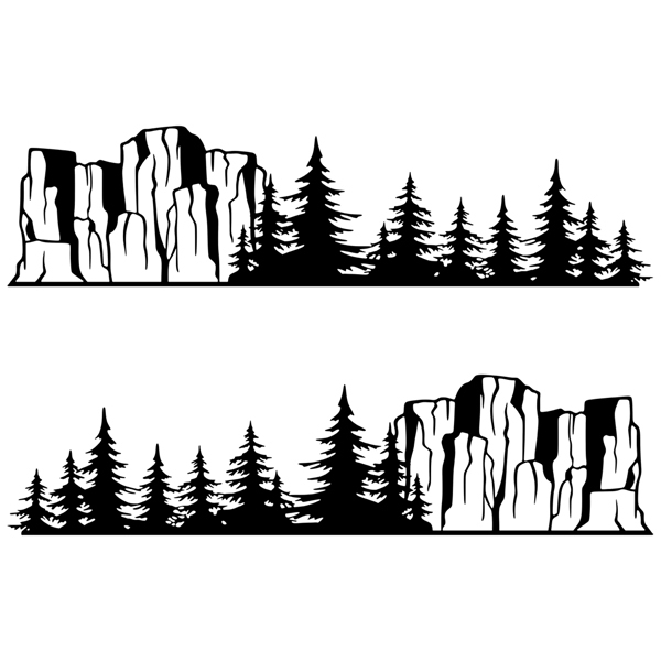 Stickers camping-car: 2x Parc national Banff