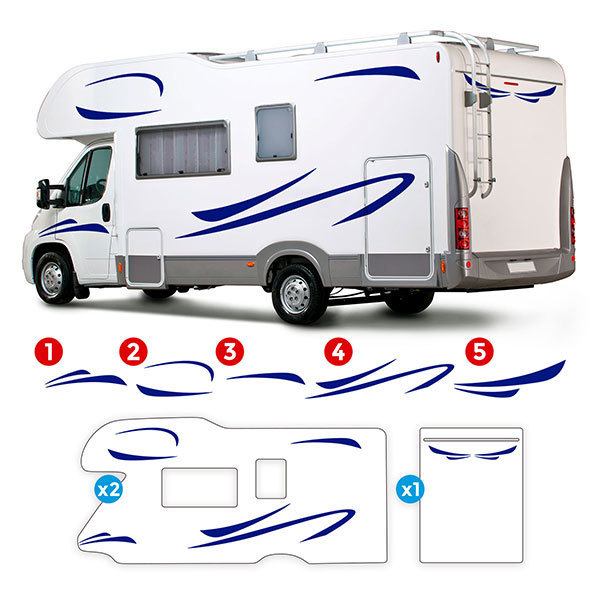 Stickers camping-car: Kit de caravane de Saturne