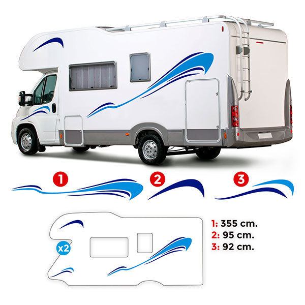 Stickers camping-car: Uranus Caravane Kit