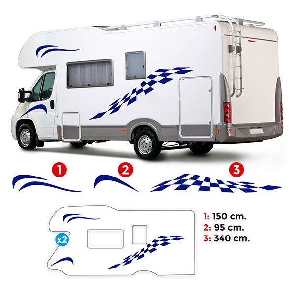 Stickers camping-car: Kit de caravane Neptune