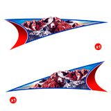Stickers camping-car: Montagnes Enneigées 3
