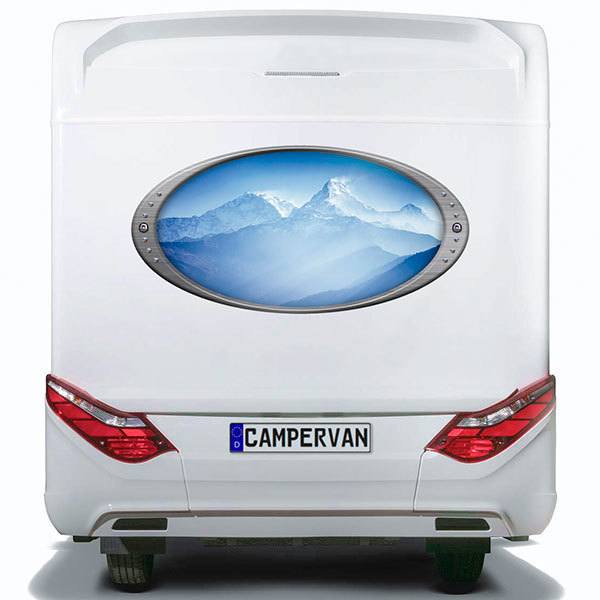 Stickers camping-car: Cadre elliptique Himalaya
