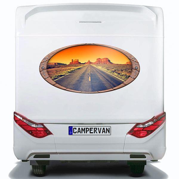 Stickers camping-car: Cadre elliptique Grand Canyon