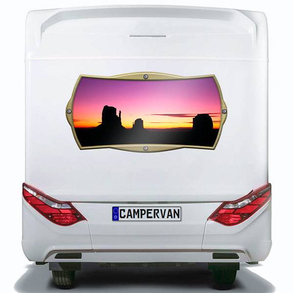 Autocollants: Cadre rectangulaire Grand Canyon au coucher soleil