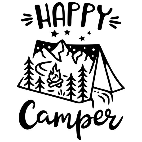 Stickers camping-car: Happy Camper